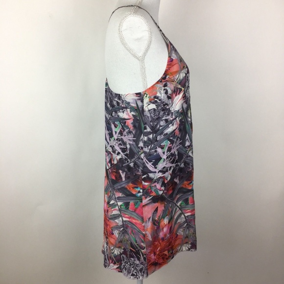 Alice Olivia Dress Fierra Floral Snow Leopard Silk - Picture 4 of 8